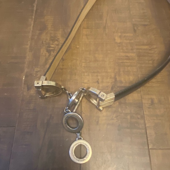 Brighton Black leather Adjustable Toggle belt - Picture 9 of 10